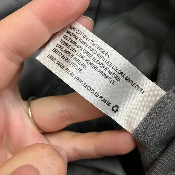 Goodfellow & Co Men's Gray 42X34 Slim Straight Fit Adaptive Chino Pant Ankle Zip - Picture 4 of 11